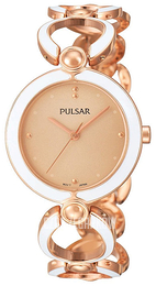 Pulsar Dress Różowe złoto/Stal w kolorze różowego złota Ø30 mm PH8030X1