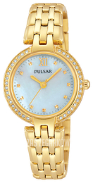 Pulsar Dress Biały/Stal w odcieniu złota Ø28 mm PH8164X1