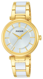 Pulsar Dress Srebrny/Stal w odcieniu złota Ø30 mm PH8194X1