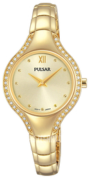 Pulsar Dress Szampański/Stal w odcieniu złota Ø28 mm PM2232X1