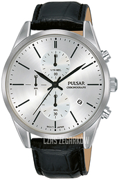 Pulsar Srebrny/Skóra Ø41 mm PM3137X1