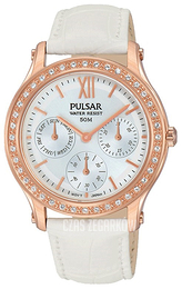 Pulsar Dress Biały/Skóra Ø36 mm PP6238X1