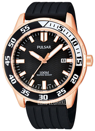 Pulsar Dress Czarny/Guma Ø44 mm PS9114X1