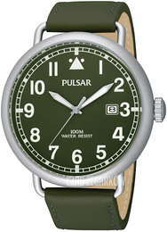 Pulsar Zielony/Skóra Ø44 mm PS9251X1