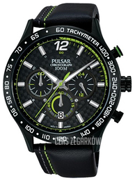 Pulsar Sport Czarny/Skóra Ø44 mm PT3693X1