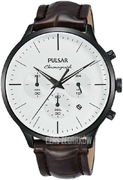 Pulsar Regular Biały/Skóra Ø43 mm PT3895X1