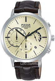 Pulsar Regular Szampański/Skóra Ø42 mm PT3991X1