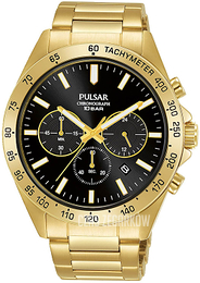 Pulsar Czarny/Stal w odcieniu złota Ø43 mm PT3A78X1