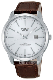 Pulsar Solar Biały/Skóra Ø40 mm PX3027X1