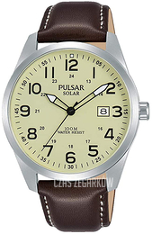 Pulsar Solar Kremowy/Skóra Ø44 mm PX3165X1