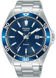 Pulsar Solar Niebieski/Stal Ø44 mm PX3237X1