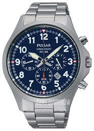 Pulsar Solar Niebieski/Stal Ø43 mm PX5001X1