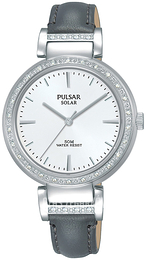 Pulsar Solar Biały/Skóra Ø32 mm PY5051X1
