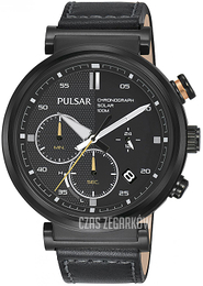 Pulsar Solar Czarny/Skóra Ø44 mm PZ5071X1