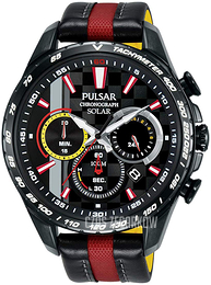 Pulsar Solar Czarny/Skóra Ø45 mm PZ5081X1