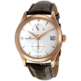 Jaeger LeCoultre Master Control Master Hometime Srebrny/Skóra Ø40 mm 1622430
