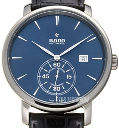 Rado Diamaster Niebieski/Skóra Ø38 mm R14053206