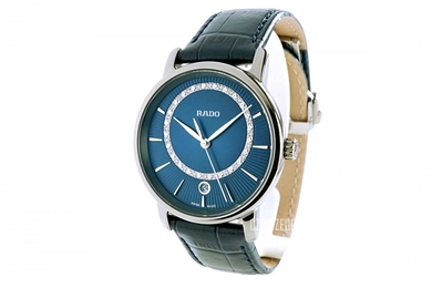 Rado Diamaster Niebieski/Skóra Ø33 mm R14064725
