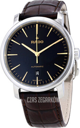 Rado Diamaster Czarny/Skóra Ø41 mm R14077166