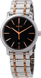 Rado Diamaster Czarny/Stal w odcieniu złota Ø40 mm R14078163