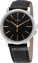 Rado Diamaster Czarny/Skóra Ø40 mm R14078165