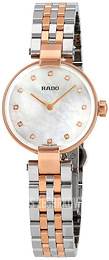 Rado Coupole Biały/Stal w kolorze różowego złota Ø27 mm R22855929
