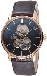 Rado Coupole Czarny/Skóra Ø41 mm R22895165