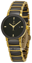 Rado Centrix Czarny/Stal w odcieniu złota Ø28 mm R30034712