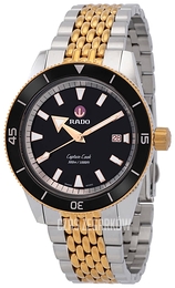 Rado Captain Cook Czarny/Stal w kolorze różowego złota Ø42 mm R32137153