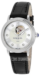 Raymond Weil Maestro Biały/Skóra Ø30 mm 2627-STC-00965