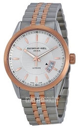 Raymond Weil Raymond Freelancer Srebrny/Stal w kolorze różowego złota Ø42 mm 2730-SP5-65021
