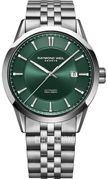 Raymond Weil Freelancer Zielony/Stal Ø42 mm 2731-ST-52001