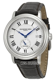 Raymond Weil Maestro Srebrny/Skóra Ø39.5 mm 2838-STC-00659