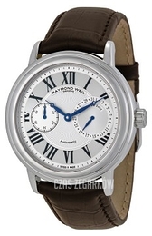 Raymond Weil Maestro Srebrny/Skóra Ø41.5 mm 2846-STC-00659