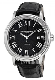 Raymond Weil Maestro Czarny/Skóra Ø41.5 mm 2847-STC-00209
