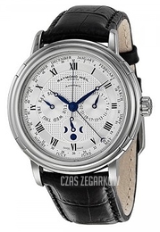 Raymond Weil Maestro Srebrny/Skóra Ø41.5 mm 2859-STC-00659