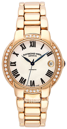 Raymond Weil Jasmine Biały/Stal w kolorze różowego złota Ø35 mm 2935-P5S-01970