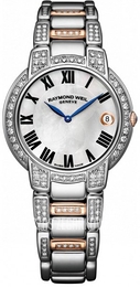 Raymond Weil Raymond Jasmine Biały/Stal w kolorze różowego złota Ø35 mm 5235-S53-01970