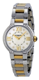 Raymond Weil Noemia Biały/Stal w odcieniu złota Ø27 mm 5927-SPS-00995