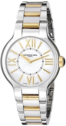 Raymond Weil Noemia Biały/Stal w odcieniu złota Ø32 mm 5932-STP-00907