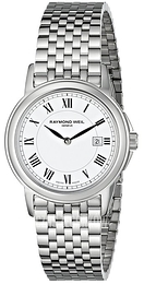 Raymond Weil Tradition Biały/Stal Ø28 mm 5966-ST-00300
