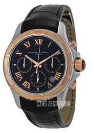 Raymond Weil Parsifal Czarny/Skóra Ø41 mm 7260-SC5-00208