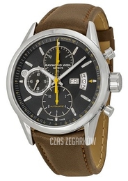 Raymond Weil Freelancer Czarny/Skóra Ø42 mm 7730-STC-20021