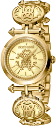 Roberto Cavalli by Franck Muller Dress Żółte złoto/Stal w odcieniu złota Ø28 mm RV1L091M0051