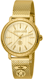 Roberto Cavalli by Franck Muller Dress Szampański/Stal w odcieniu złota Ø30 mm RV1L098M0086