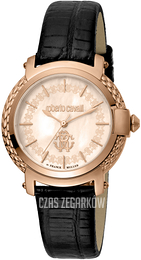 Roberto Cavalli by Franck Muller Franck Muller Różowe złoto/Skóra Ø34 mm RV1L101L0041