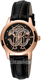 Roberto Cavalli by Franck Muller Aion Time Czarny/Skóra Ø32 mm RV1L117L0061