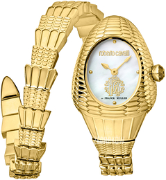 Roberto Cavalli by Franck Muller Rc-149 Biały/Stal w odcieniu złota RV1L149M0021