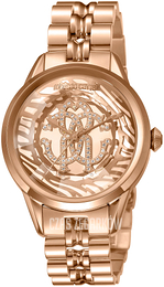 Roberto Cavalli by Franck Muller Dress Różowe złoto/Stal w kolorze różowego złota Ø36 mm RV2L033M0061