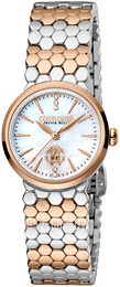 Roberto Cavalli by Franck Muller Franck Muller Biały/Stal w kolorze różowego złota Ø26 mm RV2L056M0031